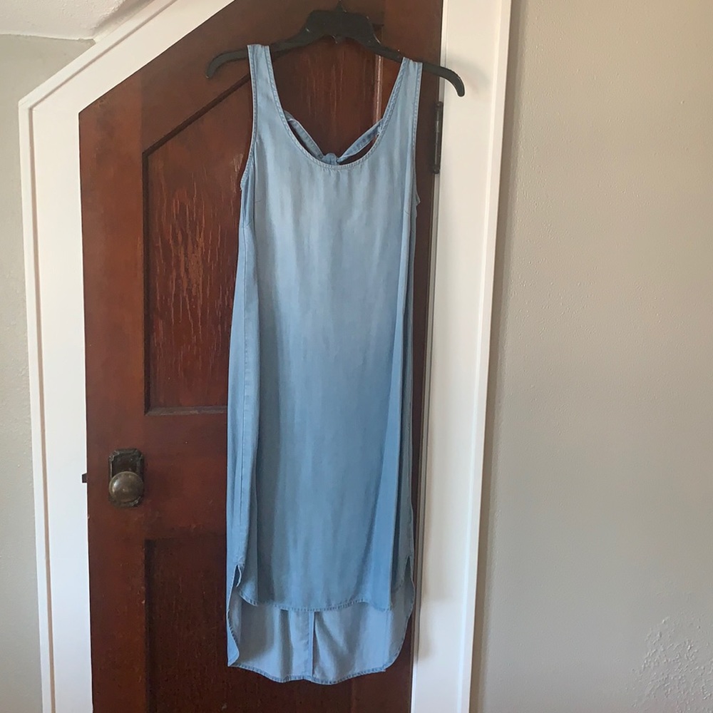 Anthropologie Cloth and stone chambray dress